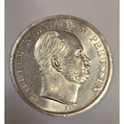 1 талер 1867 Пруссия штемпельный блеск! Редкий сохран!