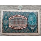 Werty71 Польша 10 марок 1919 банкнота