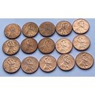 1 цент 2010 г. - 2023 г., США. Цена за 1 монету.