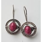 Серьги. Камень. 70-е годы. Длина 2,8 см