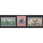 Новая Зеландия 1956 ** Китобой, Фауна, 3 марки, Британские колонии