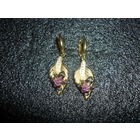 Серьги Лягушка На Листе Старая Европа