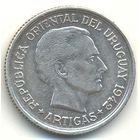 1 песо 1942 г. Уругвай.