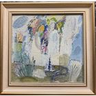 Кузнецов А.В. Картон, масло. 1987г. Размер 29,4х28,2 см.