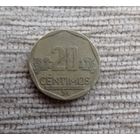 Werty71 Перу 20 сентимо 2013 без точек