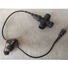 Армейский универсальный разветвитель электрический (удлинитель) на одну розетку + тройник на три розетки. СССР, вторая половина прошлого века.