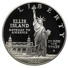 Серебряный доллар 1986-S остров Эллис памятная статуя Свободы