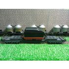 Железнодорожный транспортер с тендером  6-и осный  "TRIX EXPRESS"  Германия б/у 1/87 HO