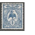 Новая Каледония. Нелетающая птица Кагу. 1922г. Mi#111.