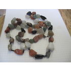 Бусы 82 см, натуральный камень.