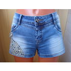 Классные стрейч шорты с роскошной вышивкой 46-48