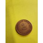 2 пфеннига 1877 (А). отличная. СМОТРИТЕ ДР. МОИ ЛОТЫ. Большая распродажа!