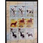 Марки Беларуси 2010 года МЛ Охотничьи собаки, фауна, КМ 863/65 каталог3 евро