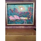 Ландарский Р.Е.заслуженный художник картон масло