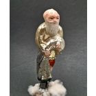 Елочная игрушка амальгама Старик Дед. Сказка о золотой рыбке А.С. Пушкин 1950-е гг.