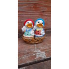 СОЛОНКИ 2 ШТ "ФАРФОРОВЫЕ УТОЧКИ"ВРЕМЕНА ГДР, ЕВРОПА,ВИНТАЖ!