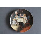 Тарелка коллекционная [США, Knowles, Гурман (Норман Роквелл), Bradex #84-R70-3.9] D=21,5см.