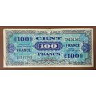 Банкнота Франция 100 франков 1944 год. Оккупация союзниками.