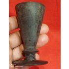 Рюмка,старая,бронза(латунь)в патине, тяжеловес