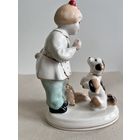 СТАТУЭТКА ФАРФОРОВАЯ "А НУ-КА ОТНИМИ ". 15*10*7 СМ. ЗХК ПОЛОННОЕ. 1 СОРТ. ОТЛИЧНОЕ СОСТОЯНИЕ.СМ. КЛЕЙМО,ФОТО И ОПИСАНИЕ.