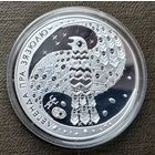 Серебро 0,925! Беларусь 20 рублей, 2008 Белорусские народные легенды - Легенда о кукушке. Сертификат.
