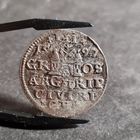 Трояк 3 гроша 1597 года Рига Сигизмунд III