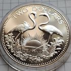 2 доллара Багамы 1974 года. Серебро.Пруф.