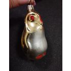 Игрушка ёлочная Пингвин, стекло. СССР