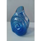 Ваза синее стекло