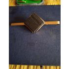 Зажим для галстука натуральный камень позолота