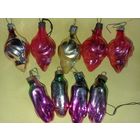 Елочная игрушка СССР, елочные игрушки льдинки маленькие