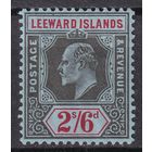 150.BrKCI. Великобритания. Колонии. Подветренные острова. Стандарт. Эдуард VII. 2'6Sh. 1907 г. Mi.#44.