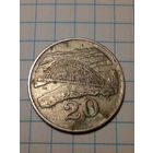 20 центов Зимбабве 1991 год