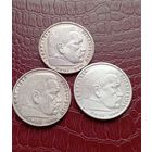 5 марок Гинденбург 1936г.(A,E,J)