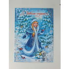 С новым годом   2016 открытка Беларусь 10х15 см