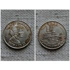 Жетон сувенирный Великобритания/1974 г./ RNLI Грейс Дарлинг(Grace Darling)Корабль. 150 лет Королевскому обществу спасения