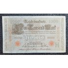 1000 марок Германия 1910 г. литера Е (красная печать)