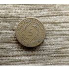 Werty71 Германия 5 рентенпфеннигов 1924 А пфеннигов Веймар