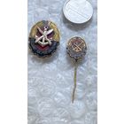 Значки гдр, общество спорта и техники, 2 шт