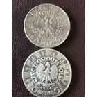 5 злотых 1935- 1936г.цена за две.