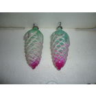 Ёлочная игрушка. 2 Шишки. СССР