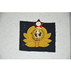 Шитая  золочёной канителью эмблема советского  морского  офицера СКЛАДСКАЯ! для коллекшн   любого  уровня.