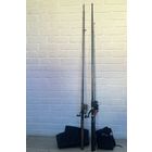 2 спиннинга + 2 катушки+ мелочёвка всё Salmo