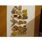 Значки и шкатулка