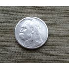 Werty71 Польша 2 злотых 1934 серебро Пилсудский