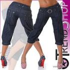 Стильные джинсовые бриджи Revers, р.42 (36/S) летние, тонкий джинс