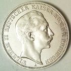 ГЕРМАНИЯ ПРУССИЯ 3 марки 1910 год "ВИЛЬГЕЛЬМ II" (серебро)