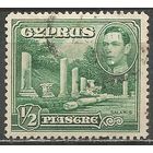 Кипр. Король ГеоргVI. Древние руины. 1938г. Mi#137.