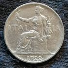 Италия 1 лира 1922 г., KM# 62