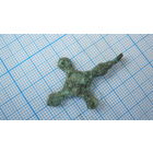 Крестик старинный, нательный. Бронза, литье.